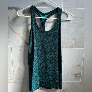 Lululemon Teal Floral Tank